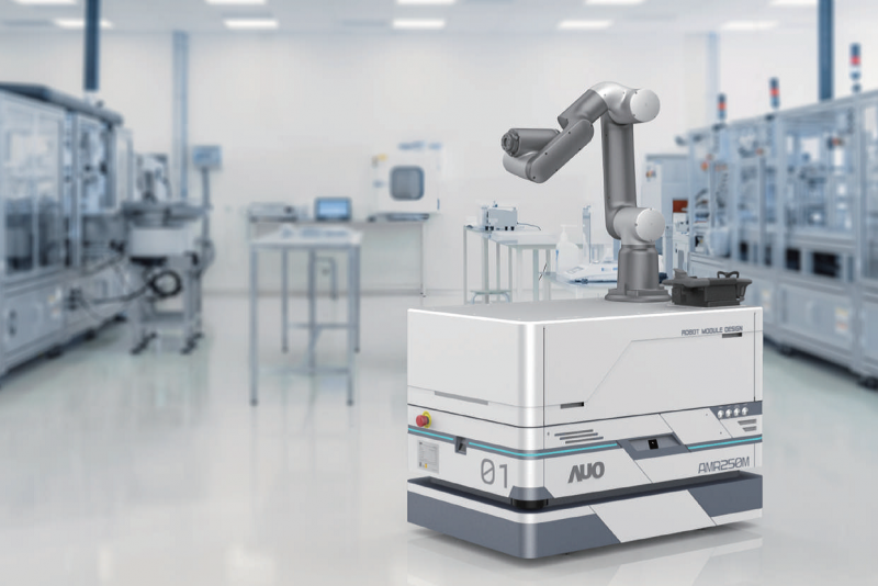 9001cc 以诚为本整合AI人工智慧、IoT物聯網與Cloud雲端平台服務，開發模組化AMR 250M自主移動機器人，滿足多元自動化生產需求，在智慧工廠中扮演著串接和搬運的角色